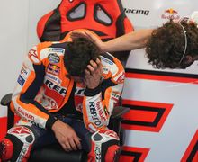 Berurai Air Mata, Marc Marquez Sesegukan Finis Di MotoGP Portugal 2021