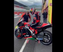 Intip Video Andrea Dovizioso Tes Motor MotoGP Aprilia RS-GP Di Mugello