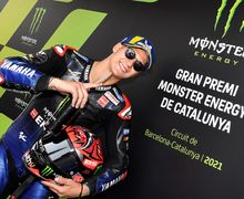 Hasil MotoGP Catalunya 2021, Fabio Quartararo Dan Valentino Rossi Senyam-senyum 