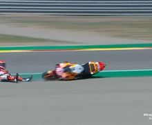 Motornya Sampai Hancur di FP2 MotoGP Aragon 2021, Begini Kondisi Marc Marquez