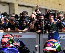 Fabio Quartararo Senang Banget Padahal Cuma Podium 2 Di MotoGP Amerika Serikat 2021, Ini Alasannya