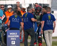 Murid Rossi Terjatuh, Fabio Quartararo Rayakan Juara Dunia di MotoGP Emilia Romagna 2021
