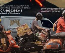 Komunitas Vespa Mad Ride dan Mabscoot Kirim Bantuan Untuk Korban Erupsi Gunung Semeru