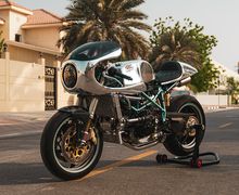 Kinclong, Modifikasi Ducati 996 Ala Cafe Racer, Bodi Dibalut Warna Krom
