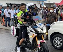 Video Murid Valentino Rossi Bonceng Polisi Pakai Motor, Begini Perasaan Petugas Saat Dibonceng