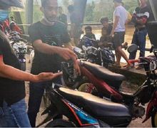 Pelaku Balap Liar Kocar-kacir Nyebur ke Sungai Dibubarkan Polisi di Enrekang, 35 Motor Disita