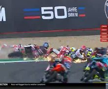BREAKING NEWS, Balap Moto3 Prancis 2022 Dihentikan Akibat Hujan, Pembalap Berjatuhan Red Flag Berkibar