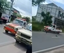 Video Pemotor Tewas Ditabrak Mobil Pemadam Kebakaran di Banjarmasin, Begini Nasib Sopir