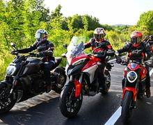 Trio Pembalap Ducati Riding Bareng Jelang MotoGP Italia 2022 Sampai Masuk Sirkuit Mugello