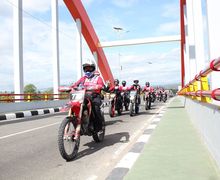 400 Bikers Komunitas Honda CRF150L Dukung Pembalap Indonesia Delvintor Alfarizi di MXGP Samota 2022