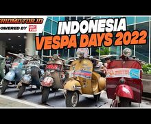 Video Indonesia Vespa Days 2022 Rayakan HUT Vespa Ke 76