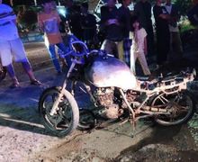 Suzuki Thunder Tangki Modifikasi Terbakar di SPBU Palopo, Polisi Buru Pemilik Motor
