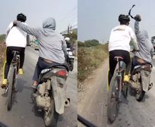 Pesepeda Jadi Korban Jambret Naik Motor Honda BeAT Tanpa Pelat Nomor di Bekasi, Polisi Respons Begini