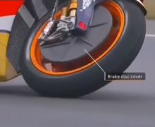 Jarang yang Tahu, Kenapa Cakram Depan Motor MotoGP Ditutup Cover Saat Balap Berlangsung Hujan