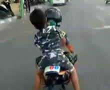 Mirip Pejabat! Video Bocah yang Ditilang Naik MiniGP Dikawal Polisi Sampai Rumah