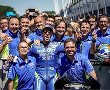 Enggak Nyangka, Dalam Kondisi Sakit Alex Rins Sukses Finis Kedua di MotoGP Belanda