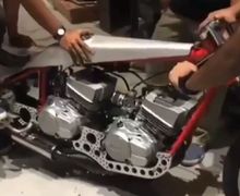 Bikin Merinding, Video Raungan Yamaha RXZ 2 Silinder, Sekali Gas Ruangan Bergetar