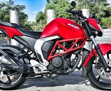 Cuma Pasang Komponen Ini, Yamaha Byson Langsung Berubah Jadi Ducati Street Fighter