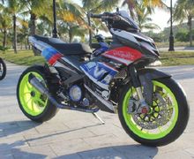 Sultan Mah Bebas, Yamaha MX King Disulap Jadi Moge, Pakai Kaki-kaki Ducati 899