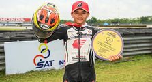 Pembalap Indonesia Decksa Almer Diarak Keliling Ciamis Usai Juara Thailand Talent Cup 2022 Putaran 2