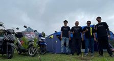 Jaga Kelestarian Lingkungan, Komunitas Addressia Gelar Motocamp Sambil Tanam Pohon di Bogor