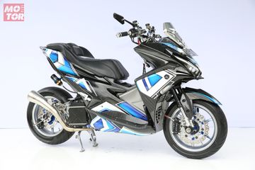 Sangaarr Ini Motor Yamaha Aerox 155 Paling Keren Di Customaxi Medan Motorplus
