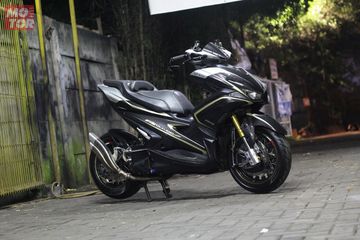 Pakai Livery Ala Moge Italia Tampilan Yamaha Aerox Ini Jadi Sporty Abis Motorplus