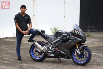 Yamaha R15 Modifikasi Ala Moge 600 Cc Kekar Tapi Enggak Kedodoran