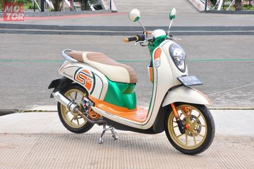 Modifikasi Motor Honda Scoopy Bertampang Nyentrik Pemiliknya Perempuan Lho Semua Halaman Motorplus