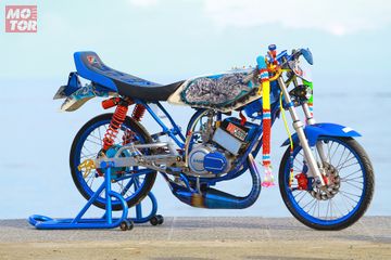  Modifikasi  Rx  King  2004 Warna  Biru  Steve