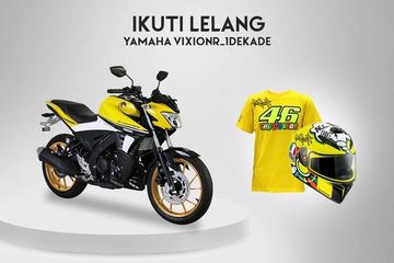 Ada hadiah helm AGV dan apparel VR46 untuk pembeli V-Ixion R 1 Dekade