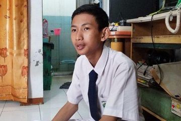 Putra Aji Adhari (15) bocah kelas 2 MTS asal Ciledug, Kota Tangerang, yang berhasil membobol situs NASA