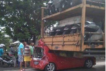 Kecelakaan di jalur Pantura, Pati Jawa Tengah.