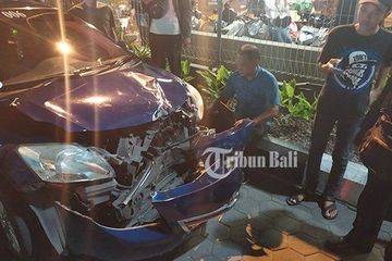 Kecelakaan bule Prancis di Denpasar