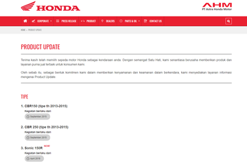 web honda motor