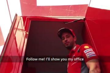 Intip bro kantor Andrea Dovizioso di MotoGP, jangan kaget lihat isi lemarinya