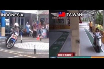 Tangkap layar video perbandingan ujian SIM di Indonesia vs Taiwan