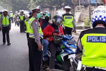 Ilustrasi razia Polisi. 50 pengendara di Jakpus ditegur saat Operasi Zebra 2022