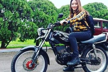 Natasha Wilona Tunggangi Motor Yamaha RX-King, Tampil Gagah Tapi ...
