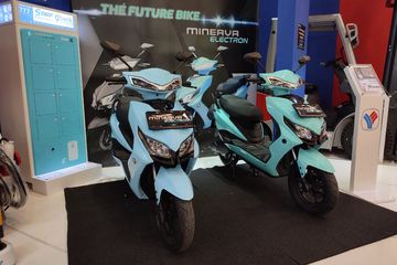 Tampilan desain motor listrik Minerva Electron mirip Smoot Tempur, kira-kira ada hubungan apa?