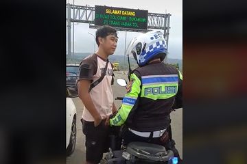 Geger, video oknum Polantas minta uang damai Rp 600 ribu di Bogor.