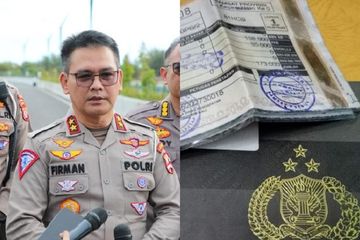 Ilustrasi Kakorlantas Polri Irjen Pol Firman Shantyabudi (kiri) dan data STNK dan BPKB kendaraan (kanan).