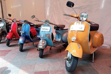 Ilustrasi Vespa 2-tak dijual, simak tips jitu beli Vespa klasik buat pemula.