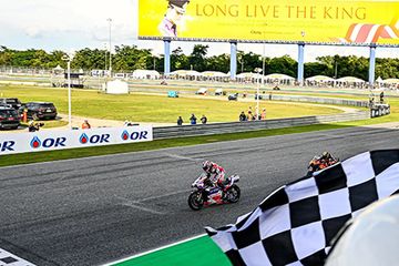 MotoGP Thailand 2023 jadi finis podium paling tipis selisih waktunya di musim ini dan termasuk peringkat 4 di daftar sepanjang masa