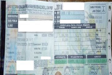 Foto ilustrasi STNK sebagai syarat bayar pajak motor, ada pemutihan kasih diskon dan lainnya.
