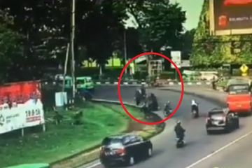 Penumpang ojek online tewas dilindas bus di Bogor