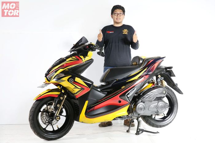 Sukses Jadi Perhatian, Padahal Modifikasi Yamaha Aerox Ini 