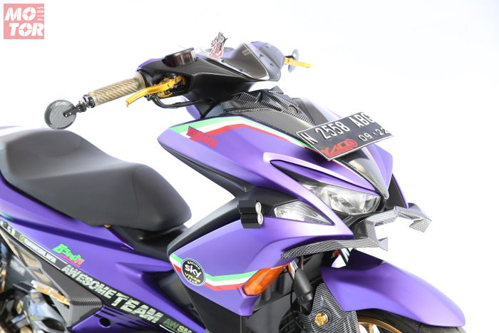 Stiker Motor Beat Warna Ungu - Gambar-Gambar Stiker