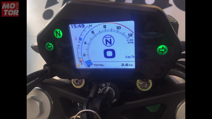 Speedometer Benelli TnT 249S sudah pakai LCD