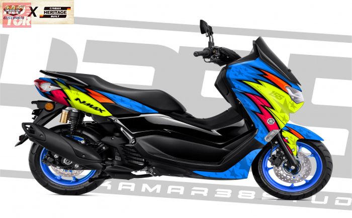 Inspirasi Modifikasi Digital Custom Competition All New Yamaha Nmax 155 Ada Livery Legenda Semua Halaman Motorplus